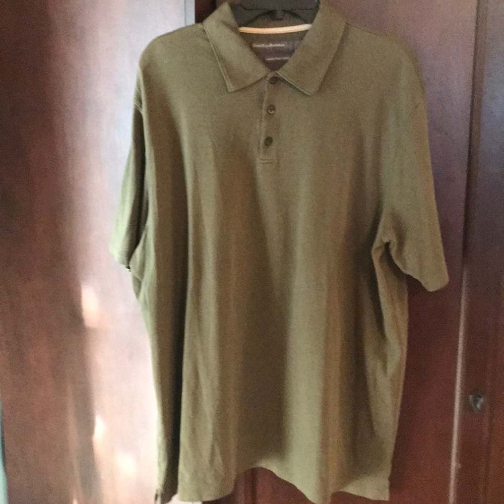Perry Ellis Olive Green Polo Shirt